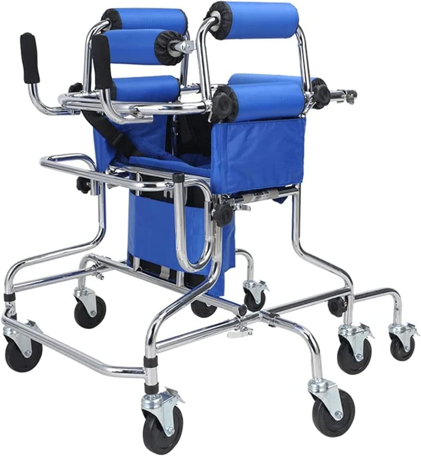 Walkers,Tor Walker Aid for Kids Standing Walker Frame with 8 Round Wheels and Height Width Adjustment Training