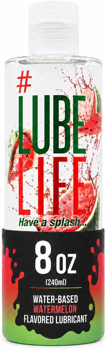 LUBELIFE Watermelon Flavored Water Based Lube Personal Lubricant 8 fl oz