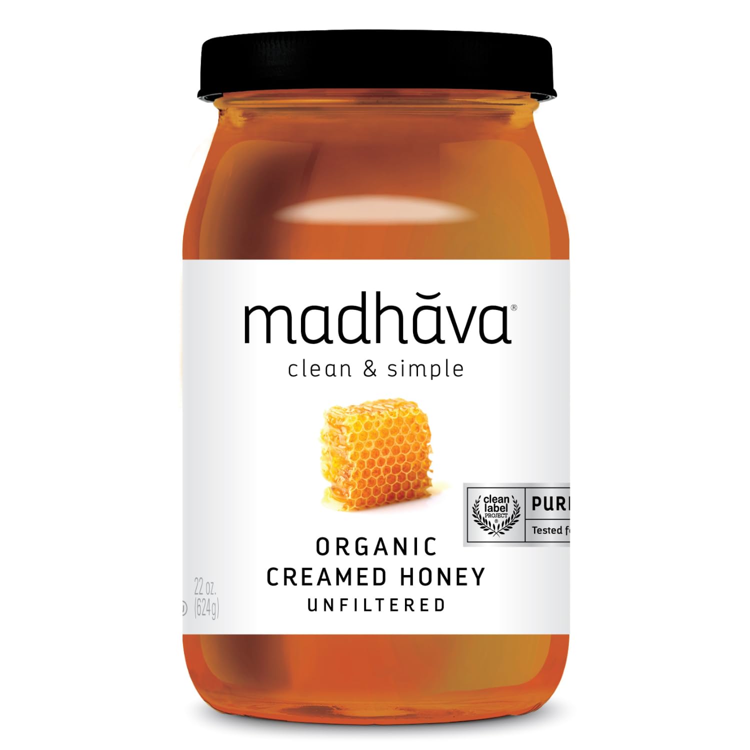 Madhava Natural Sweeteners Organic Honey, 22-Ounce - Packaging May Vary