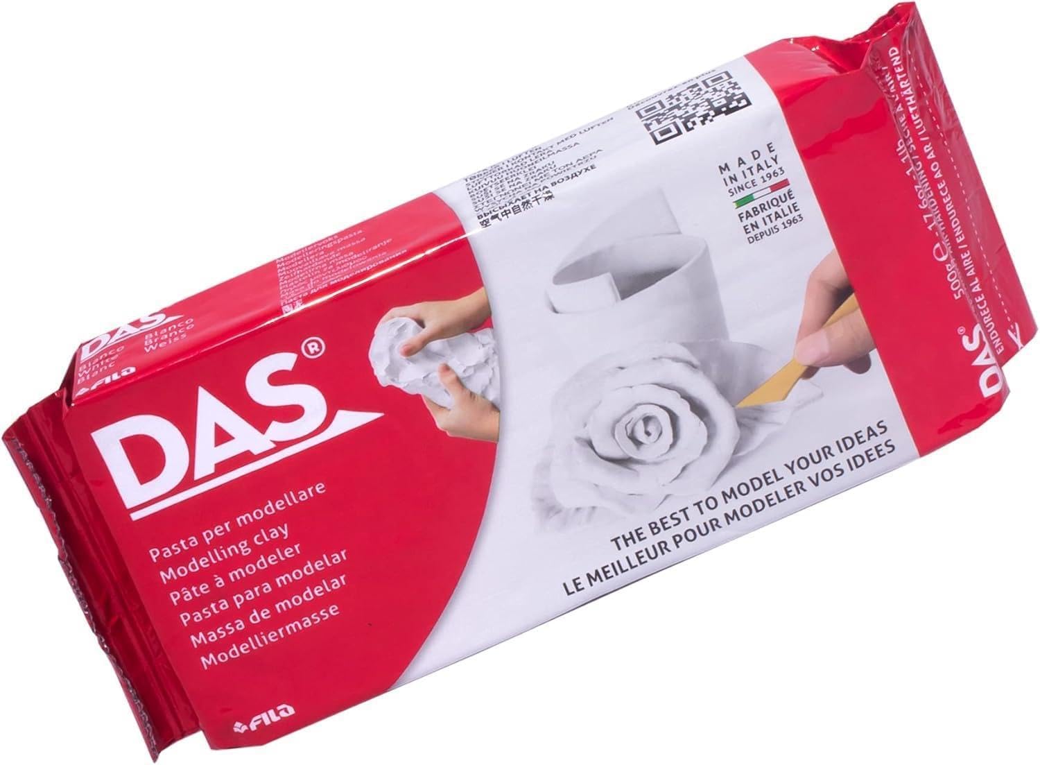 DAS White 500g Air Hardening Modelling Clay Non Bake