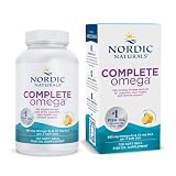 Nordic Naturals Complete Omega, Lemon Flavor - 120 Soft Gels - 565 mg Omega-3 - EPA & DHA with Added GLA - Healthy Skin & Joints, Cognition, Positive Mood - Non-GMO - 60 Servings
