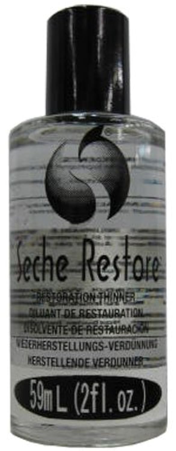 Seche Restore Top Coat - Nail Polish Thinner, Revive Thickened Nail Lacquer Extends Manicure Life, 2 Fl Oz