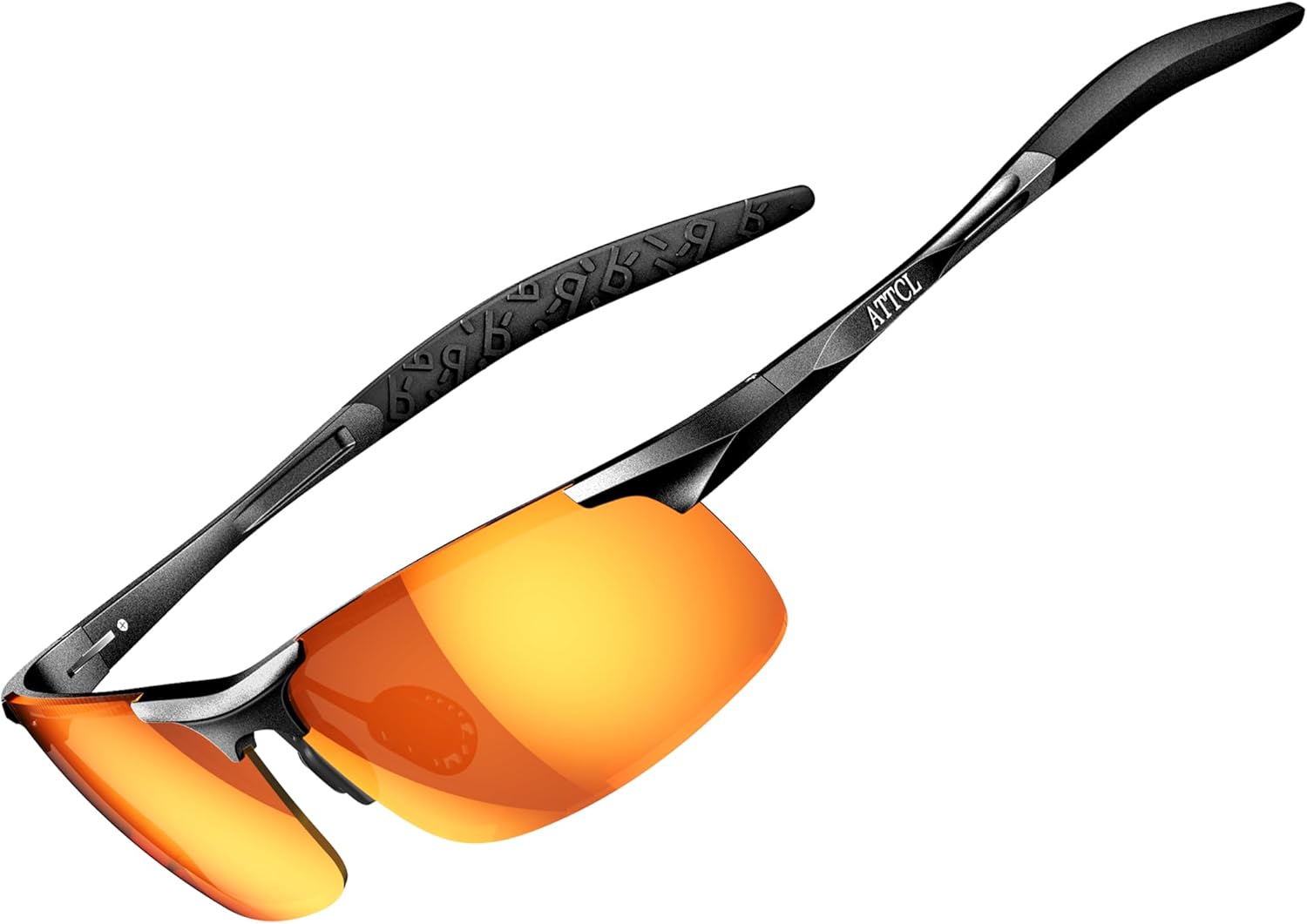 ATTCL Polarised Sunglasses Mens Sports: UV400 Protection Anti Glare Wrap Around Lightweight Cycling Running Golf Driving