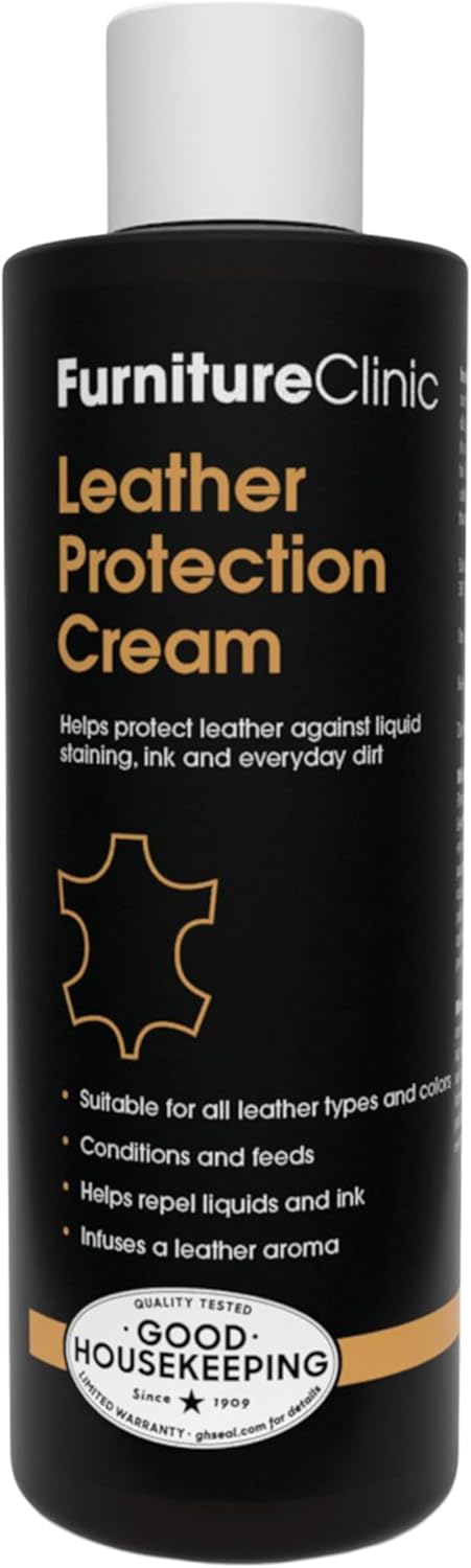 Furniture Clinic Leather Protection Cream, Conditioner, 2-in-1 Formula