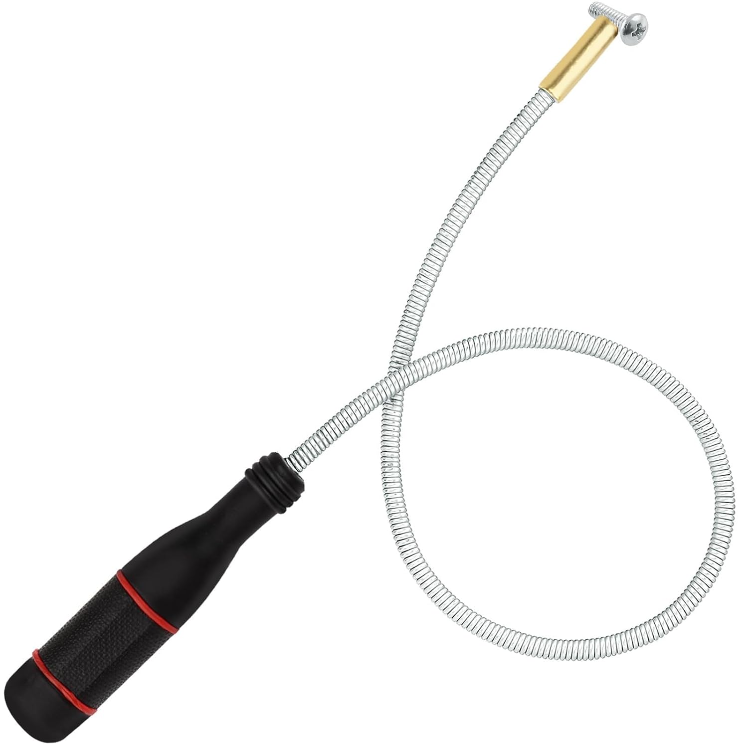 High-Strength Magnetic Pick Up Tool with Telescopic Gooseneck Flexible Magnet for Easily Retrieving Small Metal Parts, Screws, and Tools(540mm)