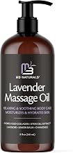 Lavender Massage Oil with Collagen and Stem Cells - Skin Tightening Massage Oil for Massage Therapy and Instant Absorption Cellulite Oil for Bum Thighs and Belly by M3 Naturals