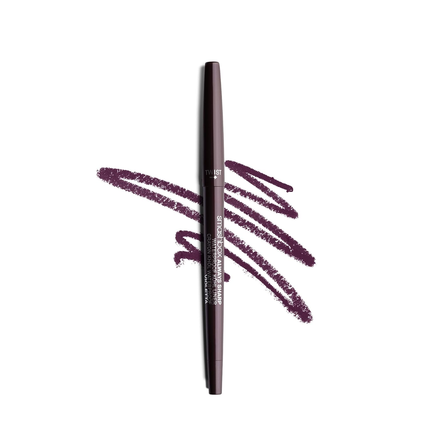Smashbox Always Sharp Longwear Kohl Eyeliner Pencil | Self-Sharpening Cap When You Twist | Long Lasting, Waterproof Eyeliner, 0.01 Ounce