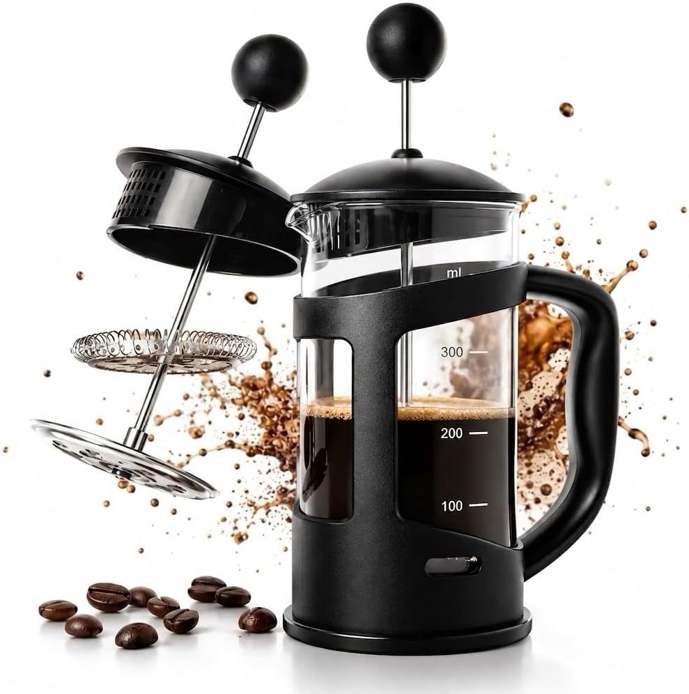 Nozzy French Press Coffee Maker, Coffee Press and Tea Maker (350ml)