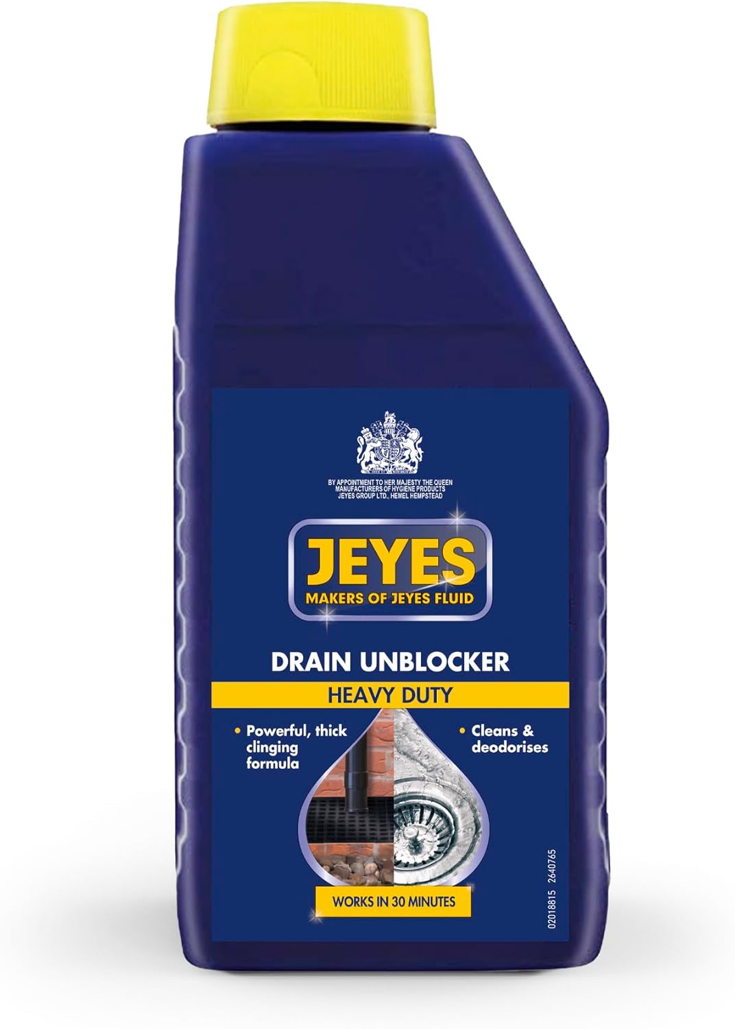 Jeyes Drain Unblocker, Powerful Outdoor Cleaning Fluid, Cleans and Deodorises, 1 Litre
