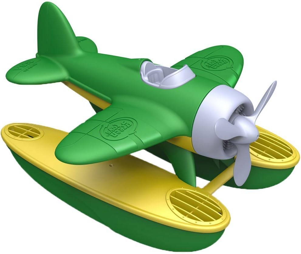Green Toys Seaplane in Green Color - Bpa Free, Phthalate Free Floatplane for Improving Pincers Grip. Toys and Games