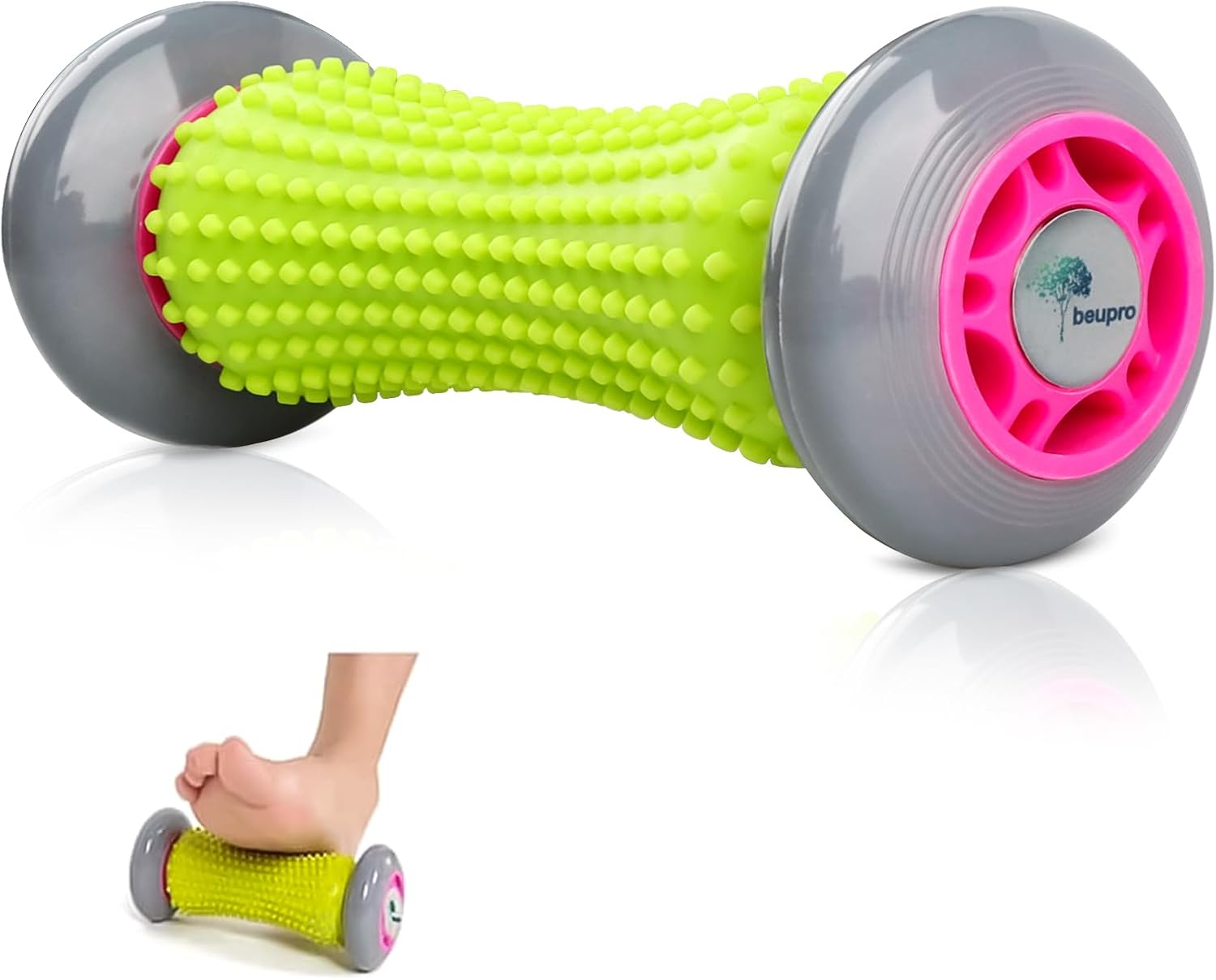 beupro Foot Massage Roller, Muscle Roller Stick for Plantar Fasciitis Recovery and Tight Muscles Relax