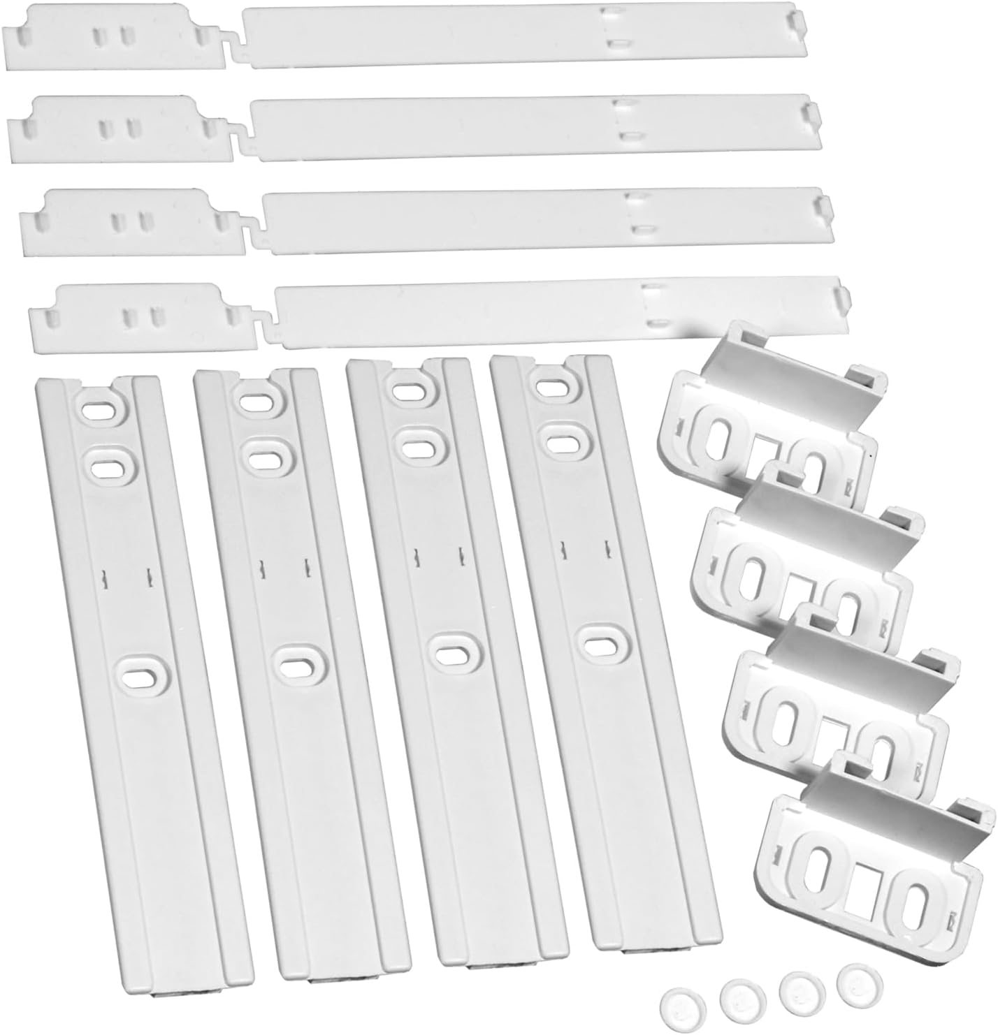 Spares2go Integrated Fridge Door Slide Mounting Universal Bracket Installation Fixing Kit (pack of 4)
