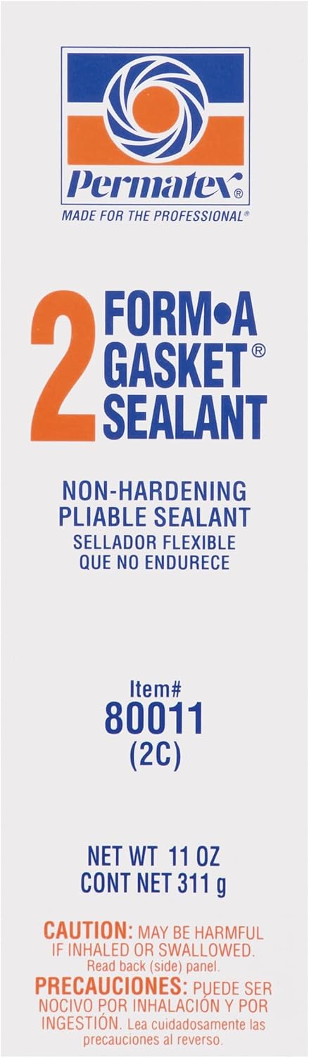 Permatex 80011 Form-A-Gasket #2 Sealant, 11 oz., Pack of 1