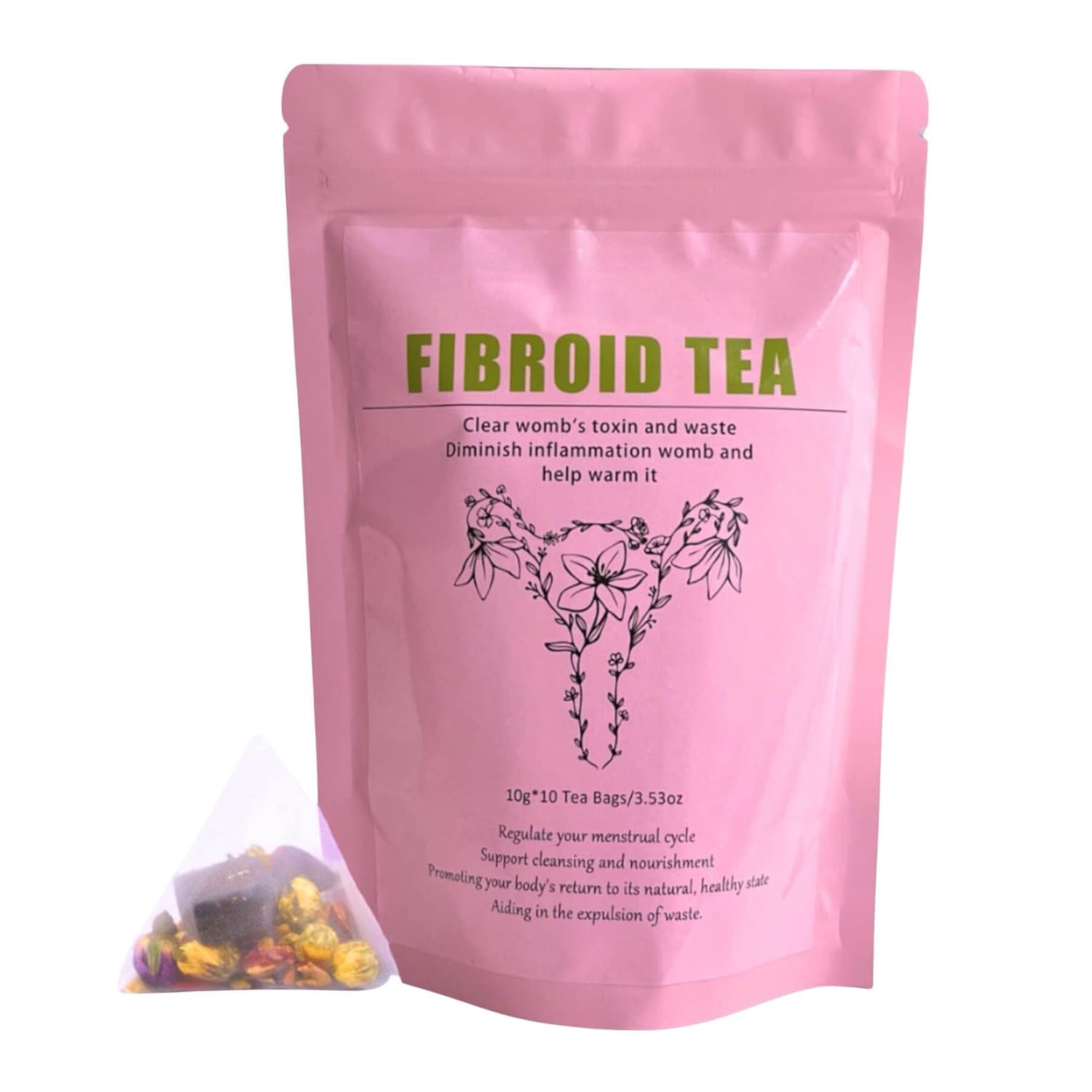 Siyolaherb Fibroid Tea for Women - Fibroid Shrink and Ovarian Cysts Treatment, Natural Pregnancy Fertility Tea to Get Pregnant Fast, Helps With Womb Detox & Hormone Balance