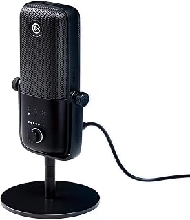 Elgato Wave:3 - Premium Studio Quality USB Condenser Microphone for Streaming, Podcast, Gaming and Home Office, Free Mixer Software, Sound Effect Plugins, Anti-Distortion, Plug ’n Play, for Mac, PC