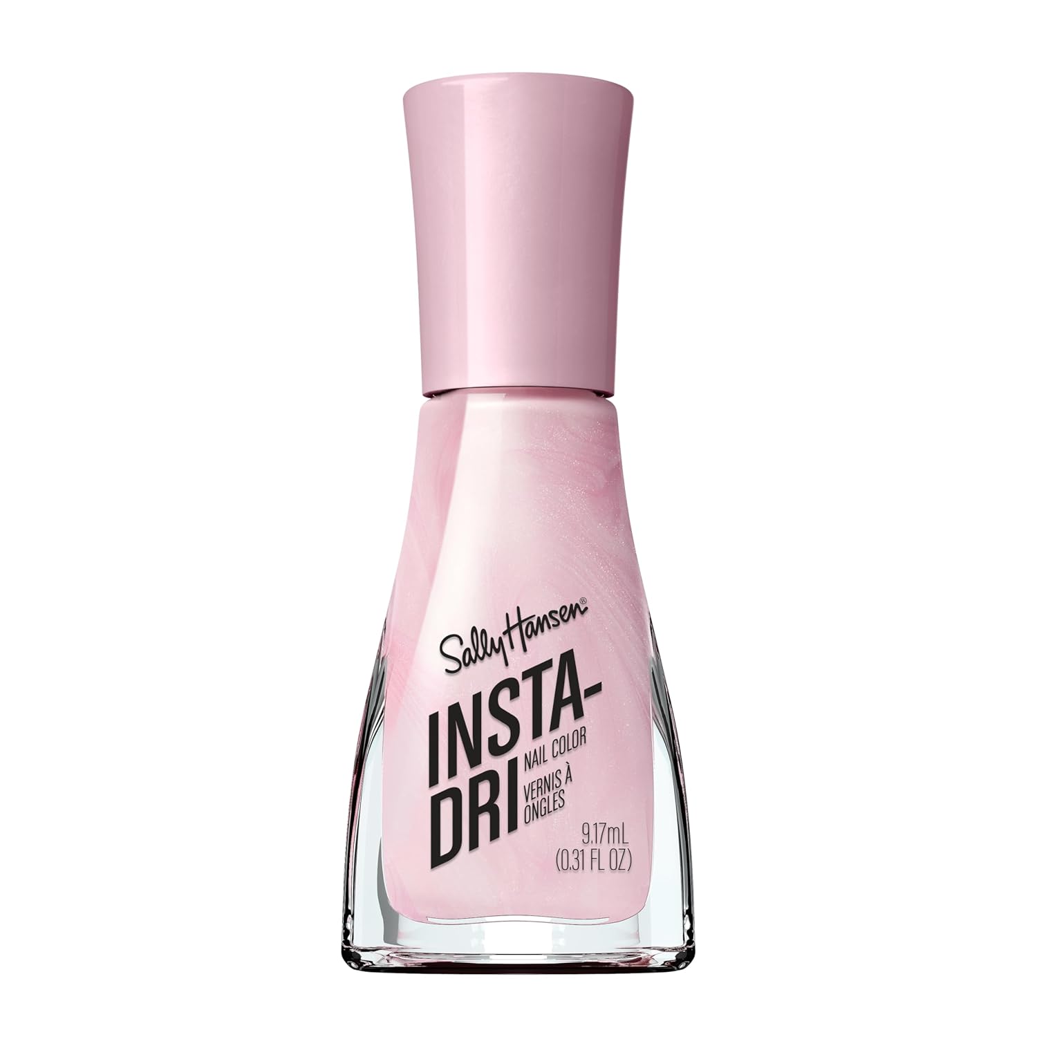 Sally Hansen Insta-Dri Nail Polish | Quick Dry, Long Lasting, Streak-Free Shine | Opaque, Shiny | 60 Triple Thread | Pearlized Rose Pink Nail Color