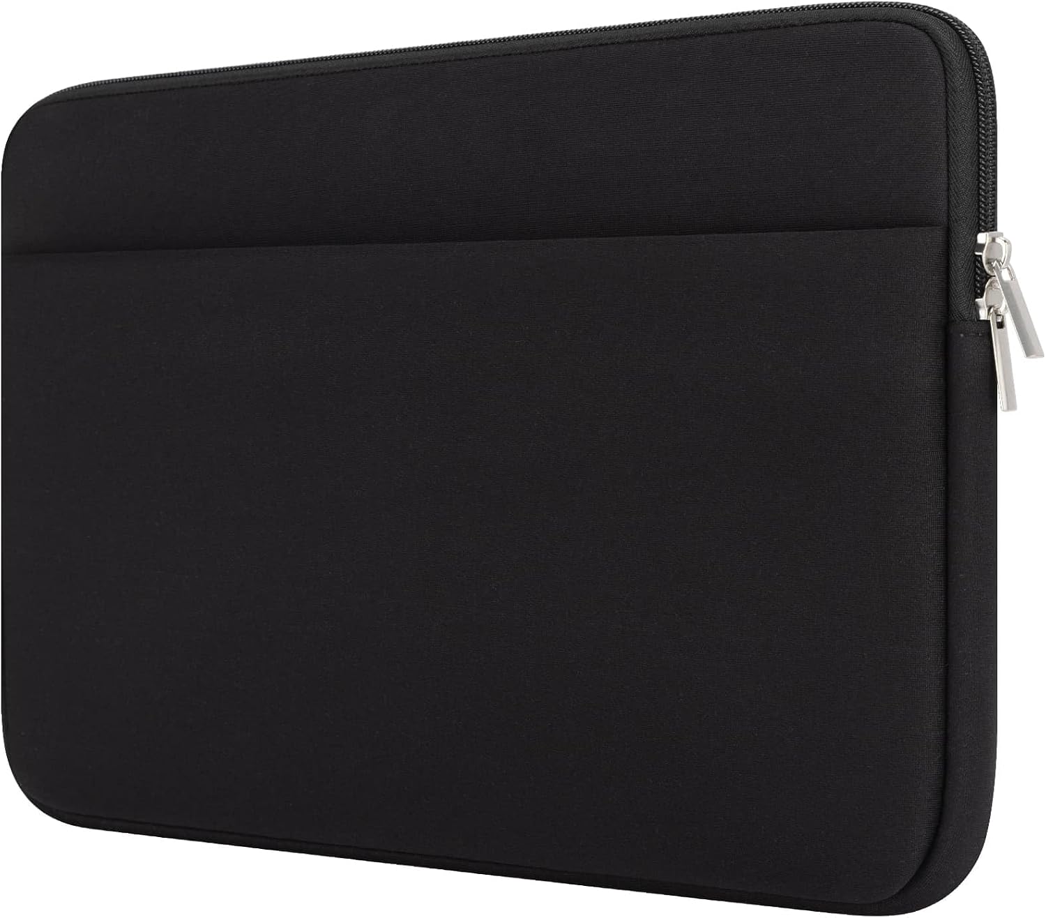 Laptop Sleeve Bag Compatible with 15.6 inches HP Lenovo Asus Notebook with Zipper Accessory Pocket Padded Computer Pouch Cover Shockproof Protective for 15.6” Laptop,Black