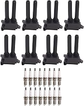ENA 8 UF504 Ignition Coil Pack 16 Iridium Spark Plug for 92145 Compatible with Chrysler Dodge Jeep Ram Aspen Challenger Durango Commander Grand Cherokee 2500 3500 5.7L V8 2009-2020