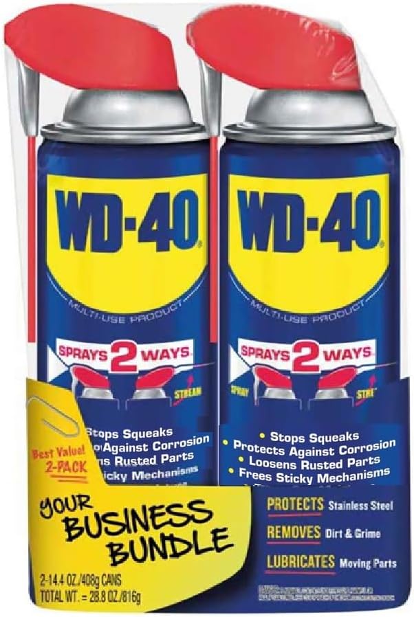 WD-40 Classic Product, Multi-Use Product, Smart Straw, 14.4 OZ [2-Pack]