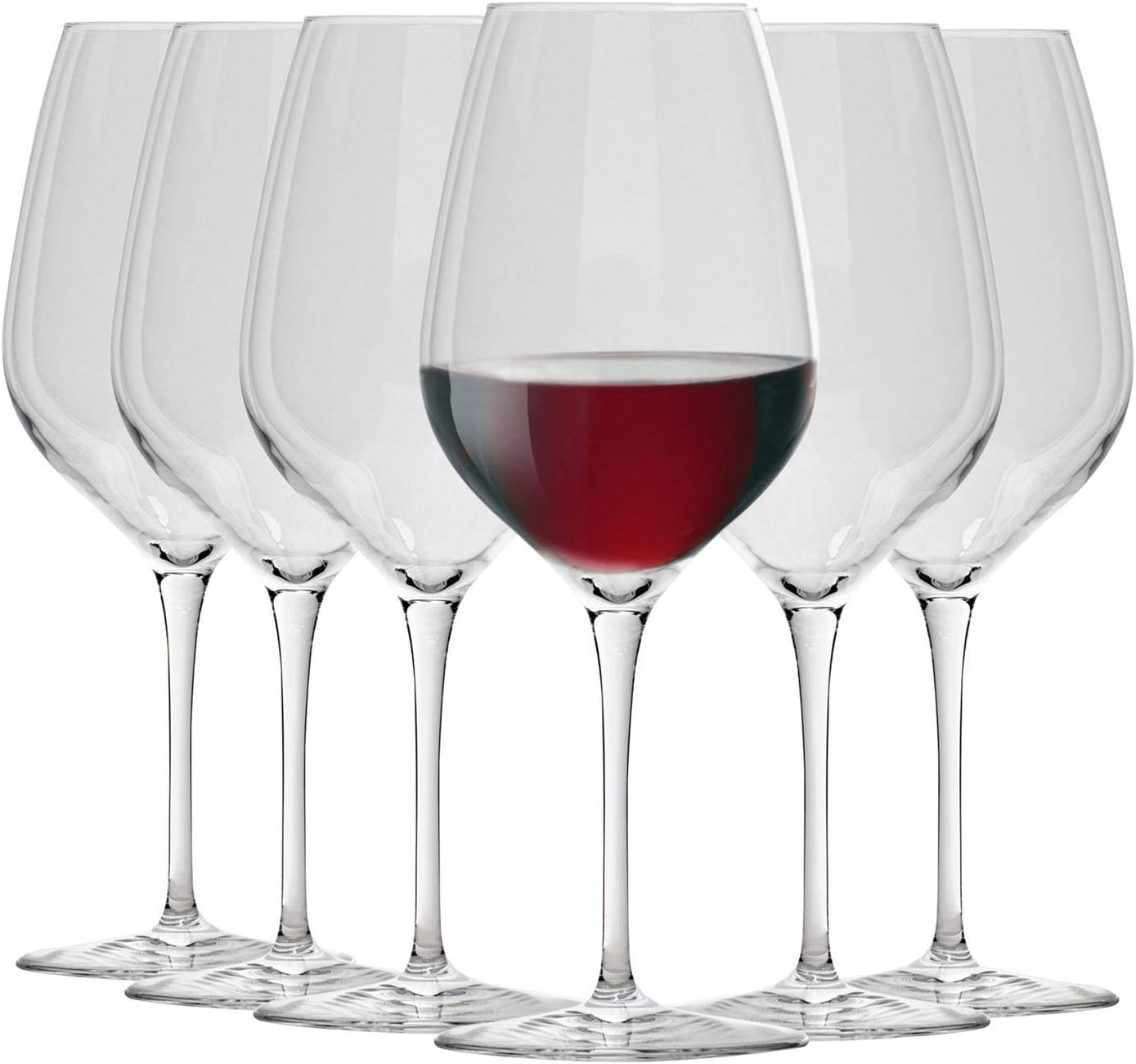 Bormioli Rocco InAlto Tre Sensi Collection Set Of 6 Premium 18.5 Oz Wine Glasses, Made From Crystal Clear Star Glass, Made In Italy.…