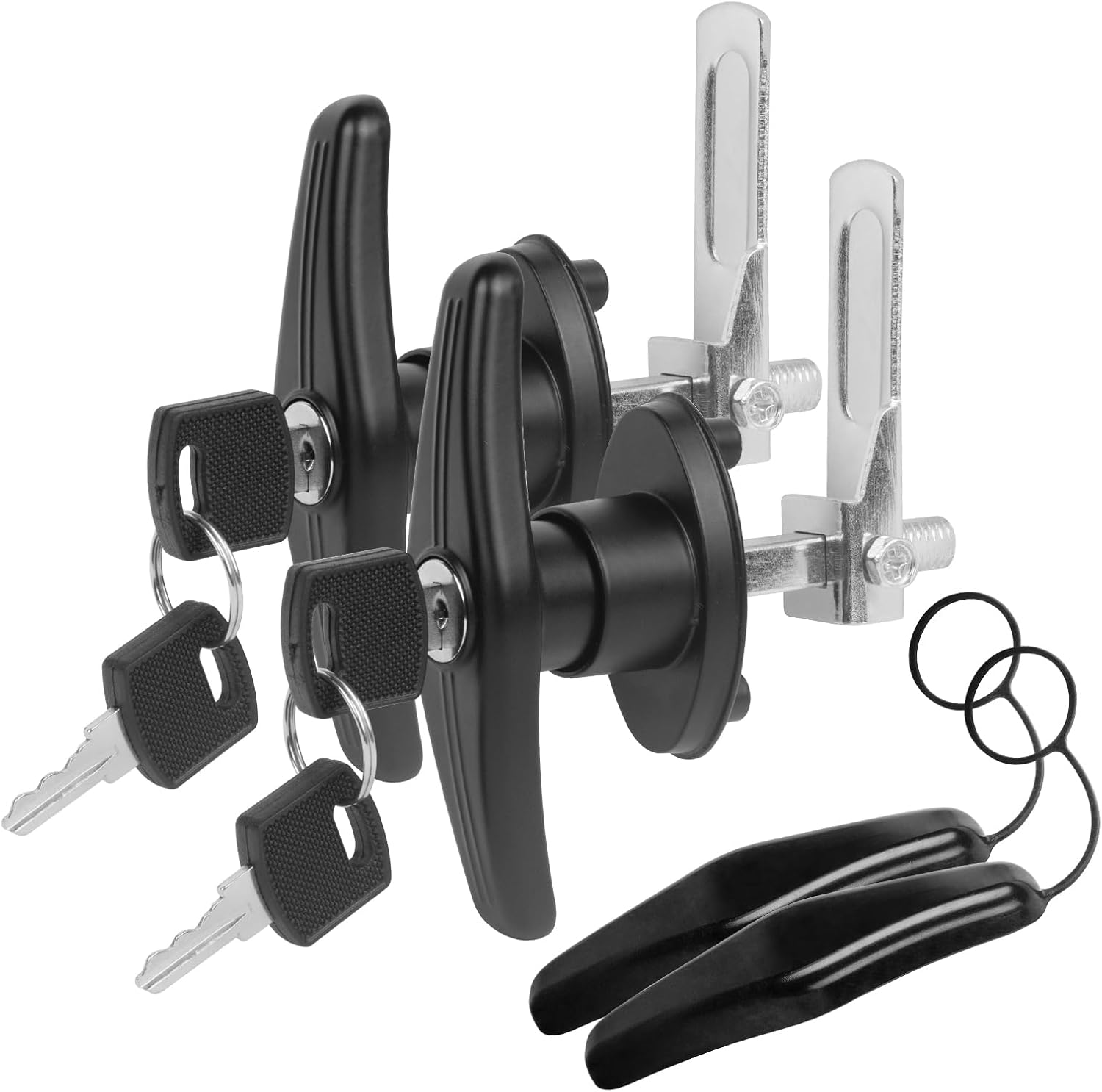 Truck Topper Fastener Heavy Duty T-Handle Lock for Leer/Snugtop Camper Shell - Universal Replacement Locking Handles with Keys, Secure Truck Cap Clamps & Tailgate Lock Accessories​