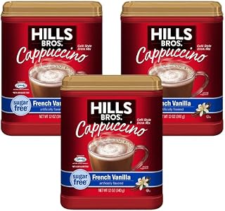 Hills Bros Cappuccino French Vanilla, 12 Ounce (Pack of 3)