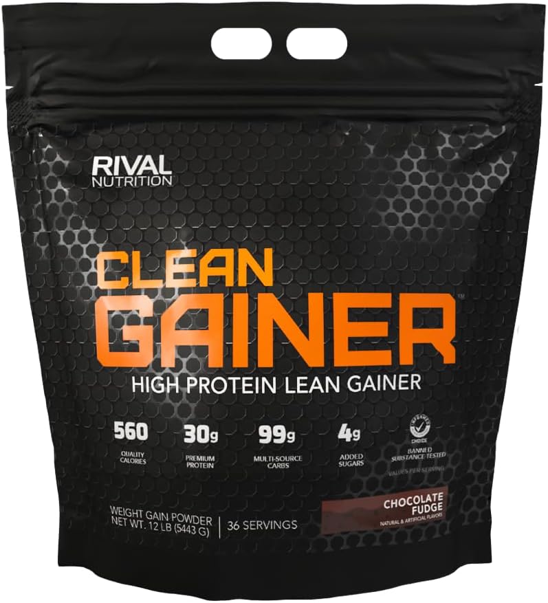 RIVAL NUTRITION Clean Gainer (Bag) Chocolate Fudge 12 lbs