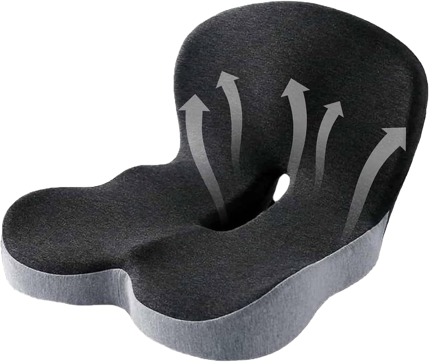 Back and seat cushion, memory for ergonomic shape, wear Coccyx protection, support comfort, truck, wheelchair sofa, camping use
