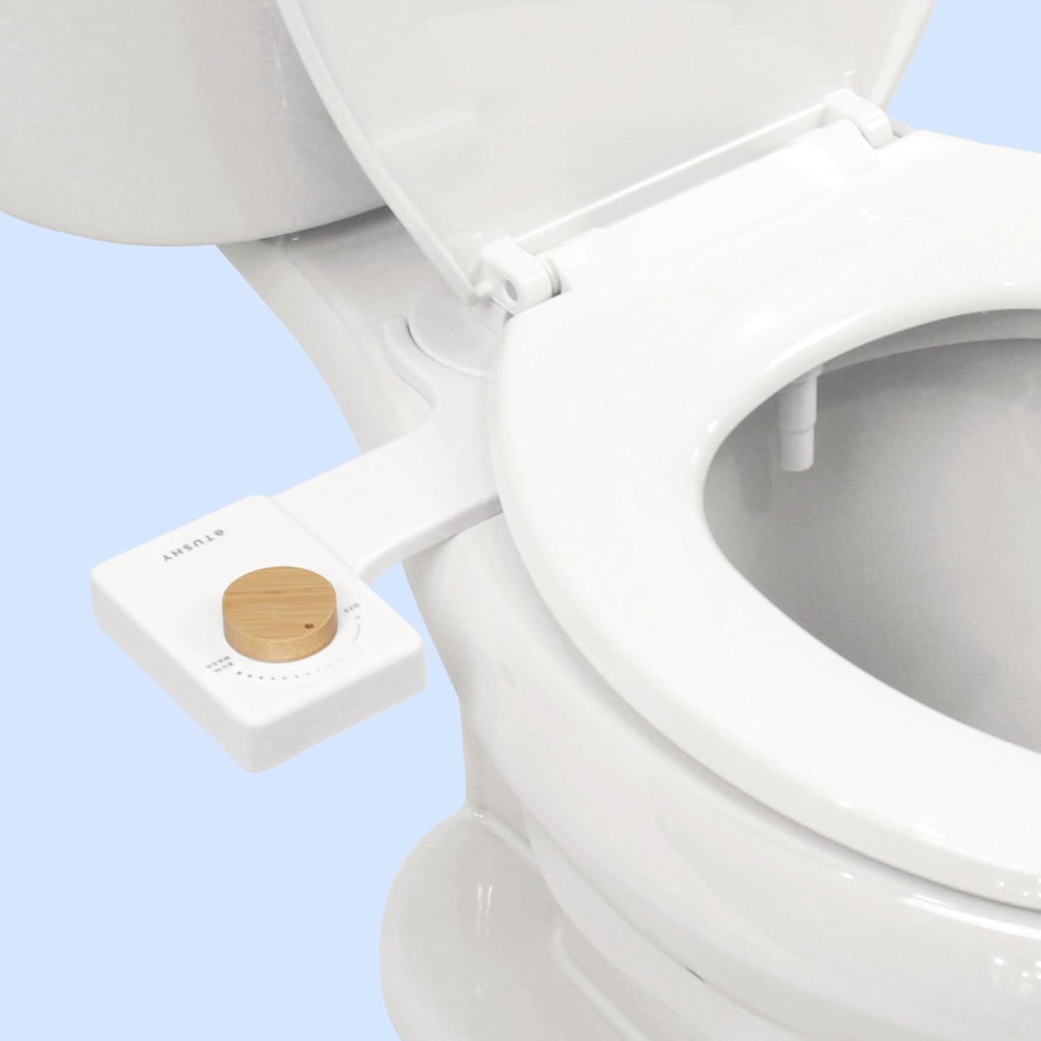 TUSHY Fresh Ultra-Slim Starter Bidet Attachment, Bamboo