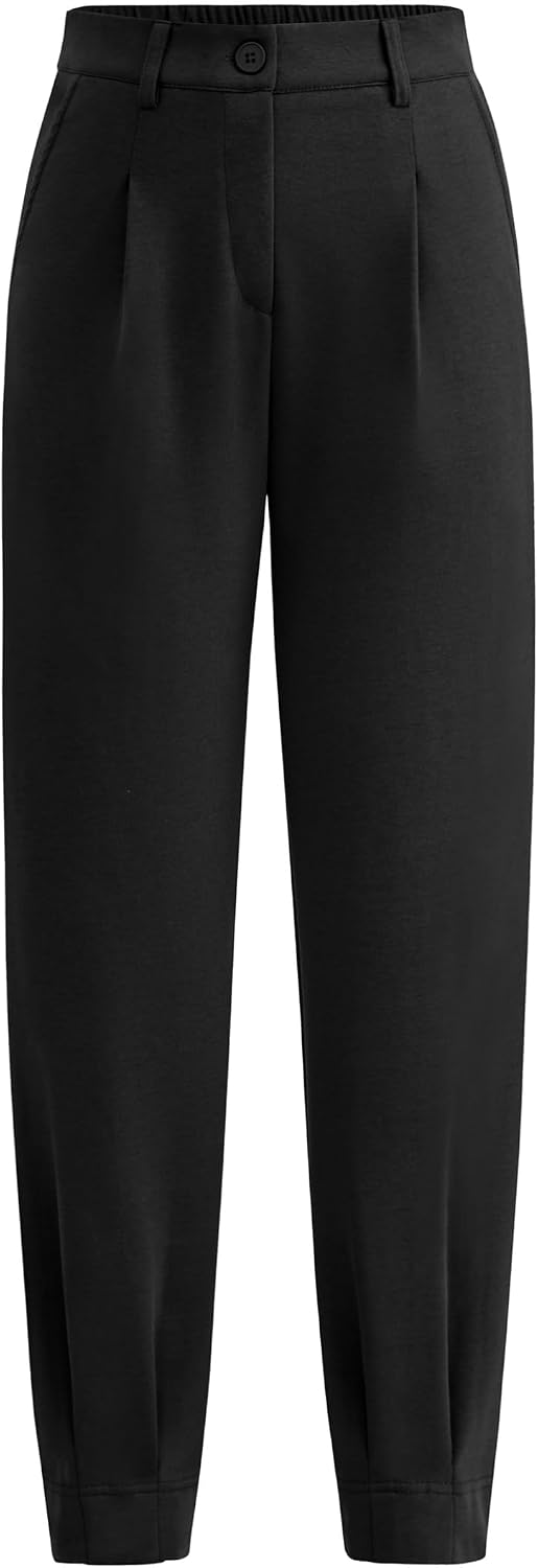 PRETTYGARDEN Womens Dress Pants Business Casual 2025 Trendy High Waisted Ankle Length Dressy Trousers Slacks Work Clothes