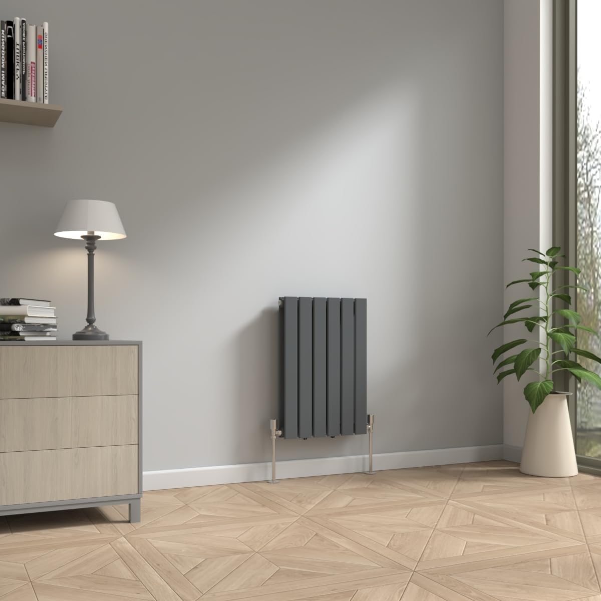 NRG 600x408mm Horizontal Flat Panel Designer Radiator Double Column