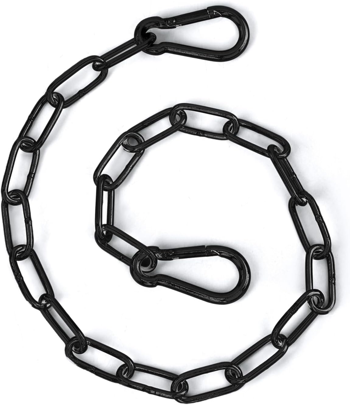 Gate Chain Lock, 20 Inch Stainless Steel Gate Link Chain Lock with Both-Ended Carabiners Chain Link Gate Latches for Outdoor Fences, Pet Cages, Horse Goat Cow Corral Supplies