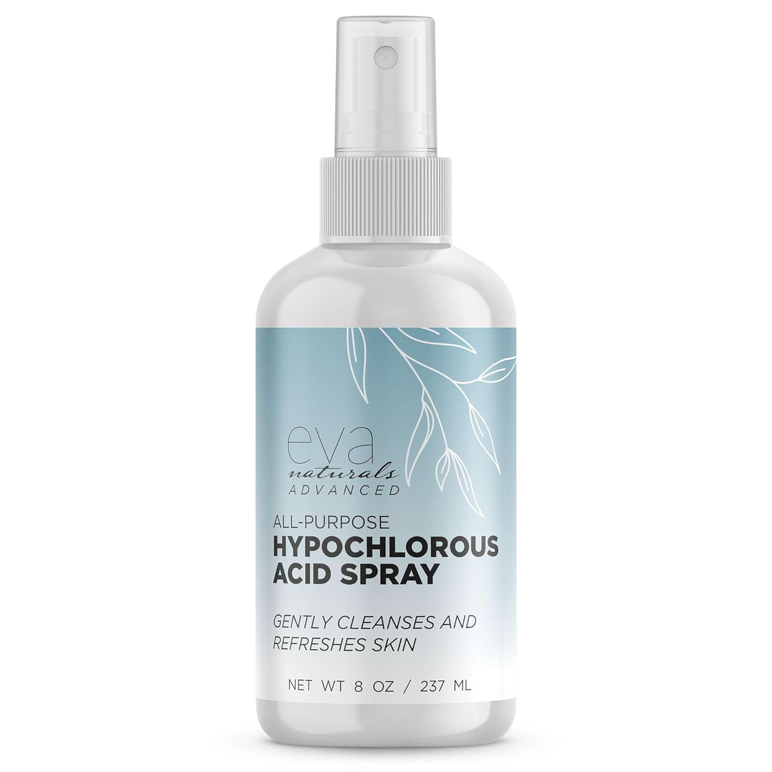 Eva Naturals Hypochlorous Acid Face Spray | Refreshing Facial Cleanser Mist for Sensitive Skin | Post-Workout Skin Toning Spray | Non-Toxic Hydrating Acne Treatment