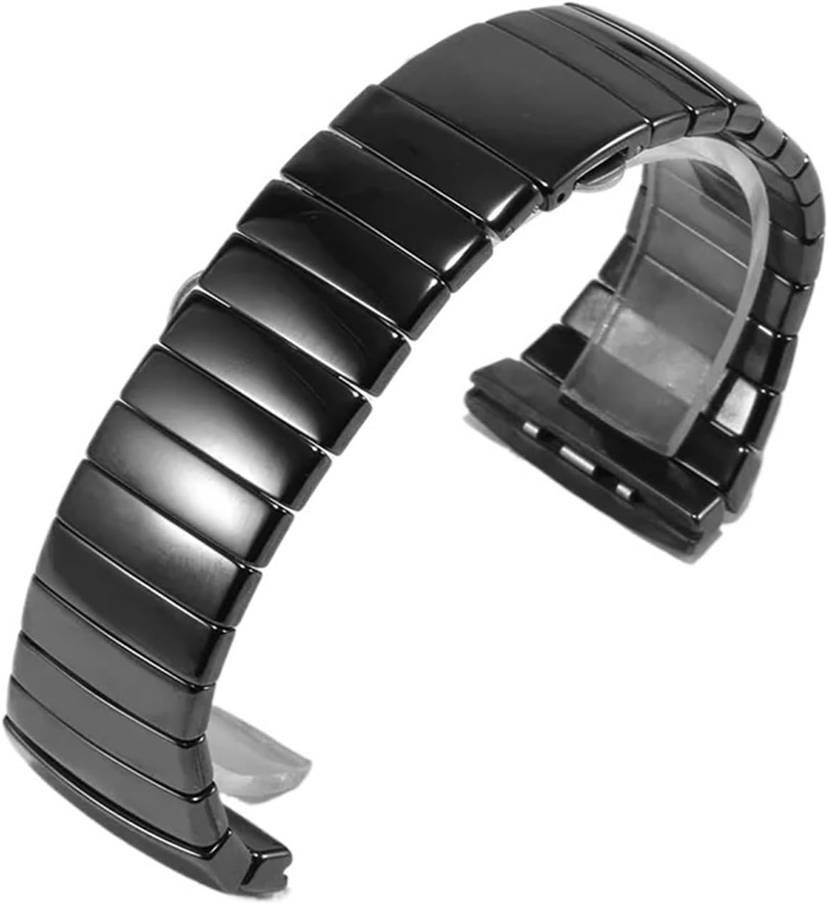 RTRCAGAKM Fit For Rado Series Black Ceramic Watchband For Men Women Bracelet Double Press Folding Buckle Watch Strap 17mm 26mm 29mm