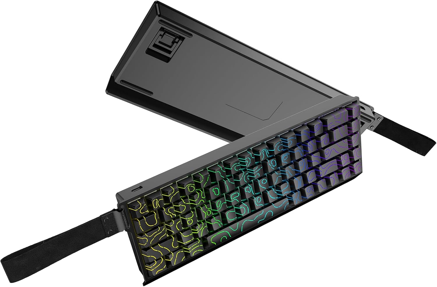 IROK Mer68 Wired 68 Keys, Magnetic Switch Mechanical Keyboard, 8KHZ Polling Rate/Latency As 0.125MS/256KHZ Single Key Scan Rate/ARGB/，Hot Swappable Gaming Keyboard(Black)