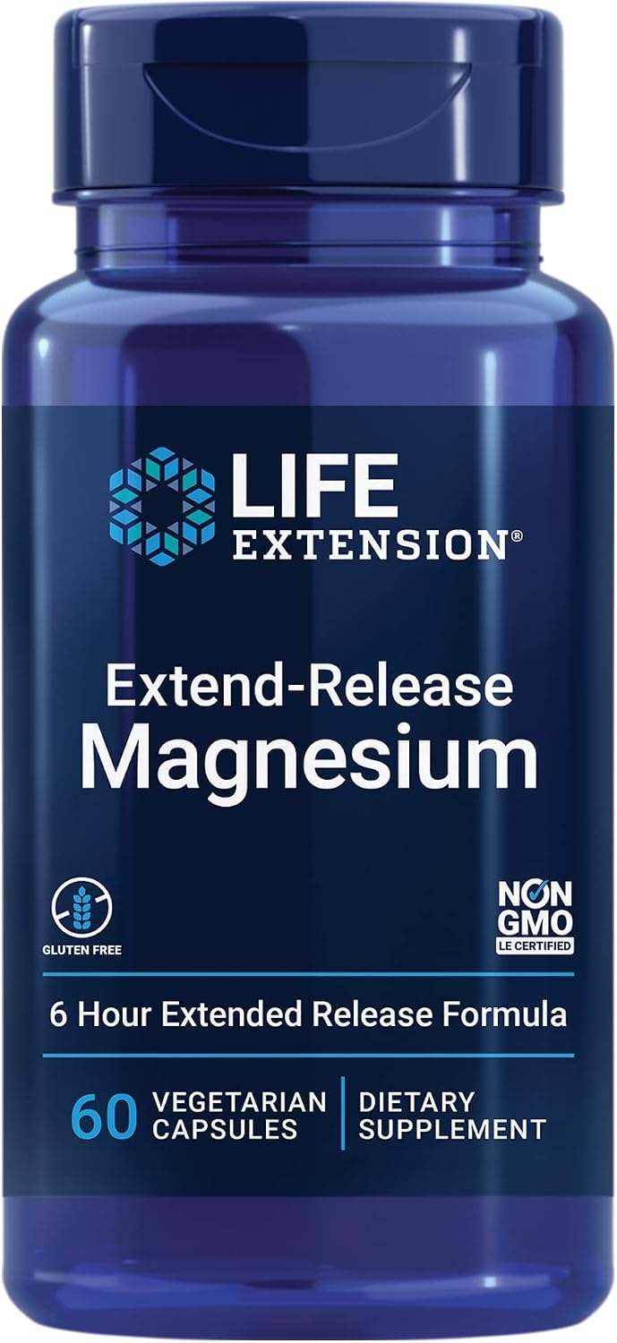Life Extension Extend-Release Magnesium, Heart Health, 60 Capsules