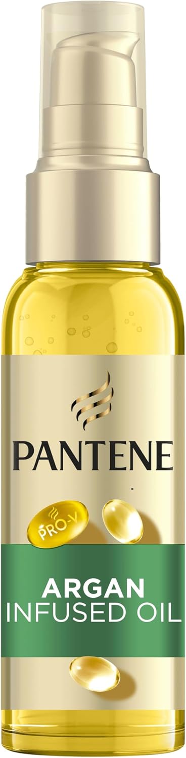 PANTENE Pro-V Argan Infused Frizz Ease Hair Oil, 100ml, For Dry, Damaged Hair