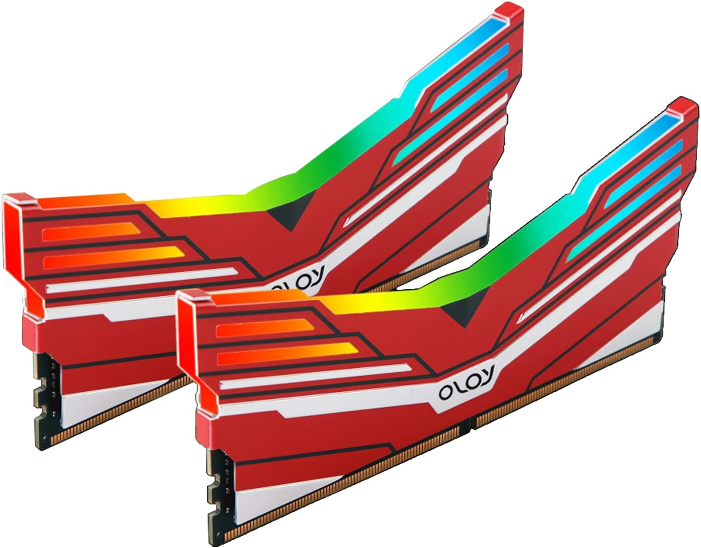 OLOy DDR4 RAM 16GB (2x8GB) Warhawk Aura Sync RGB 3000 MHz CL16 1.35V 288-Pin Desktop Gaming UDIMM (MD4U083016BCDA)