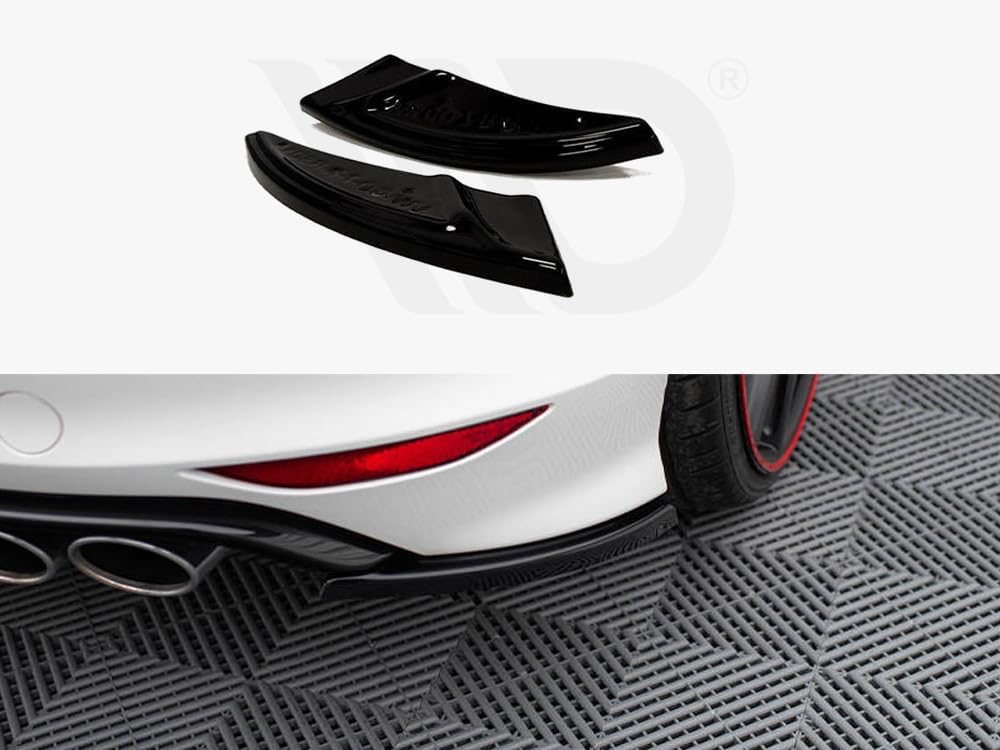 Rear Side Spoiler Bumper Wing Lip Compatible with VW Golf V VII R (2013-2016) Maxton Design