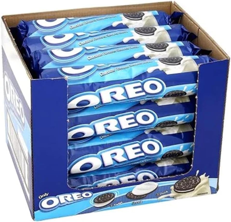 Biscuits Vanilla Flavour Pack of 16 (154 Gram) Ideal for Office & Bakery | Bigger Pack | Wordlwide Famous Cookies Oreo | Ideal Present for any Occasion | Sold by Essential Products