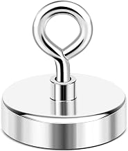 DIYMAG Strong Neodymium Fishing Magnets, 330 lbs(150 KG) Pulling Rare Earth Magnet High Power with Handle Diameter 2 inch(50mm) for Retrieving in River and Magnetic Fishing