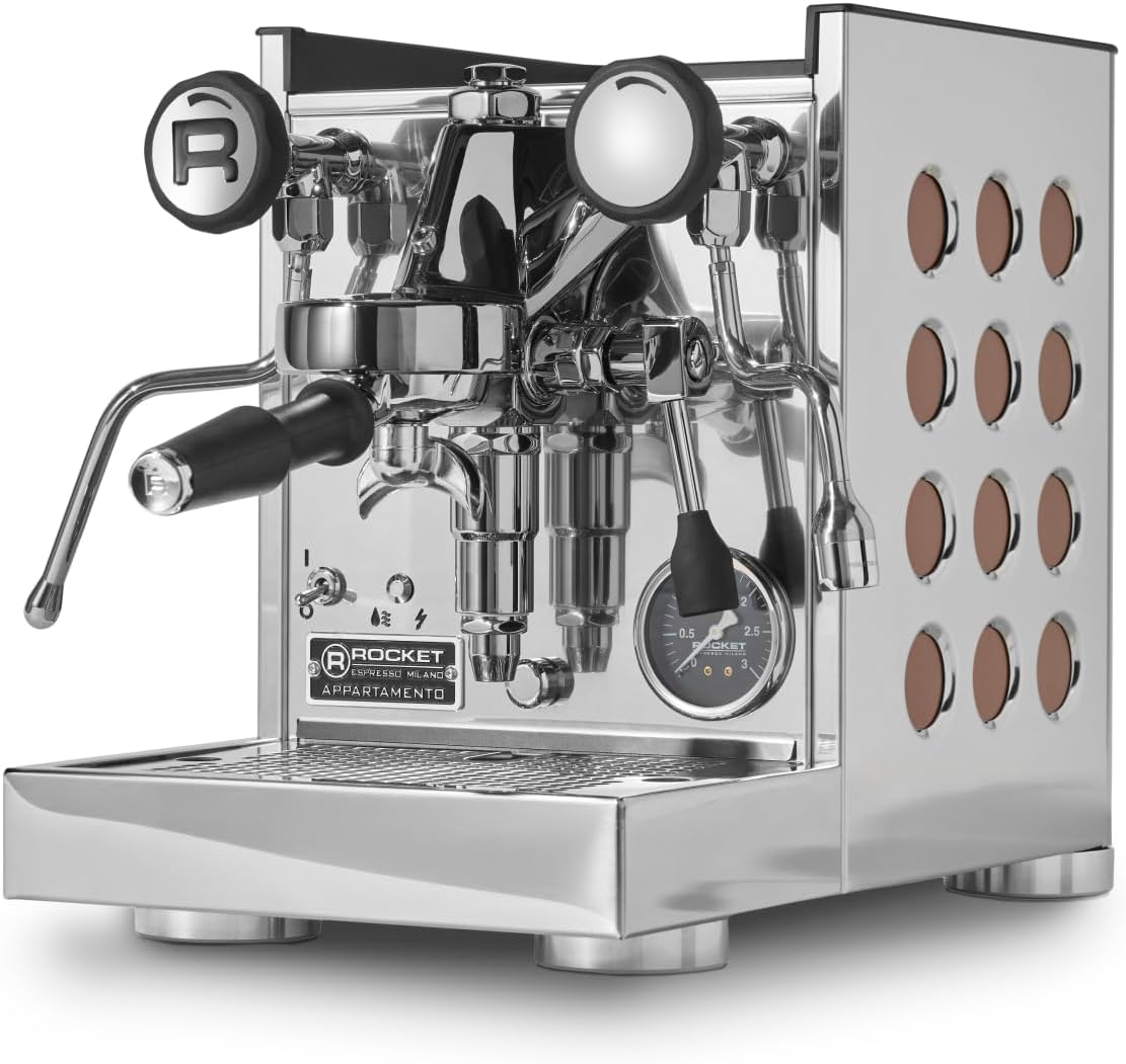 Rocket Espresso Appartamento TCA Espresso Machine, Stainless Steel (Copper)