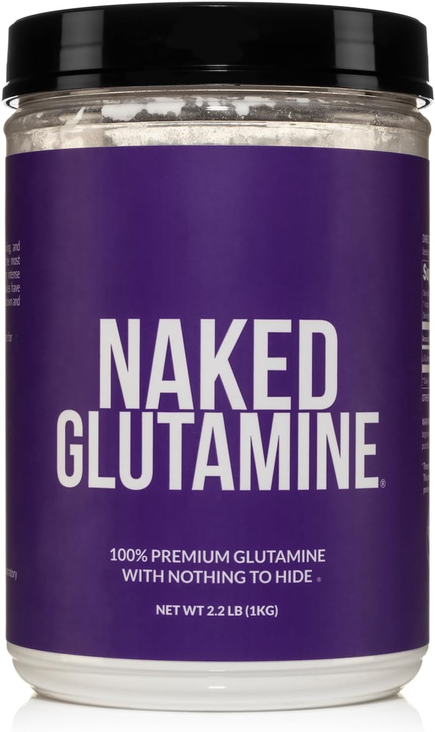 Pure L-Glutamine Made in The USA - 200 Servings - 1,000g, 2.2lb Bulk, Vegan, Non-GMO, Gluten and Soy Free. Minimize Muscle Breakdown & Improve Protein Synthesis. No Additives