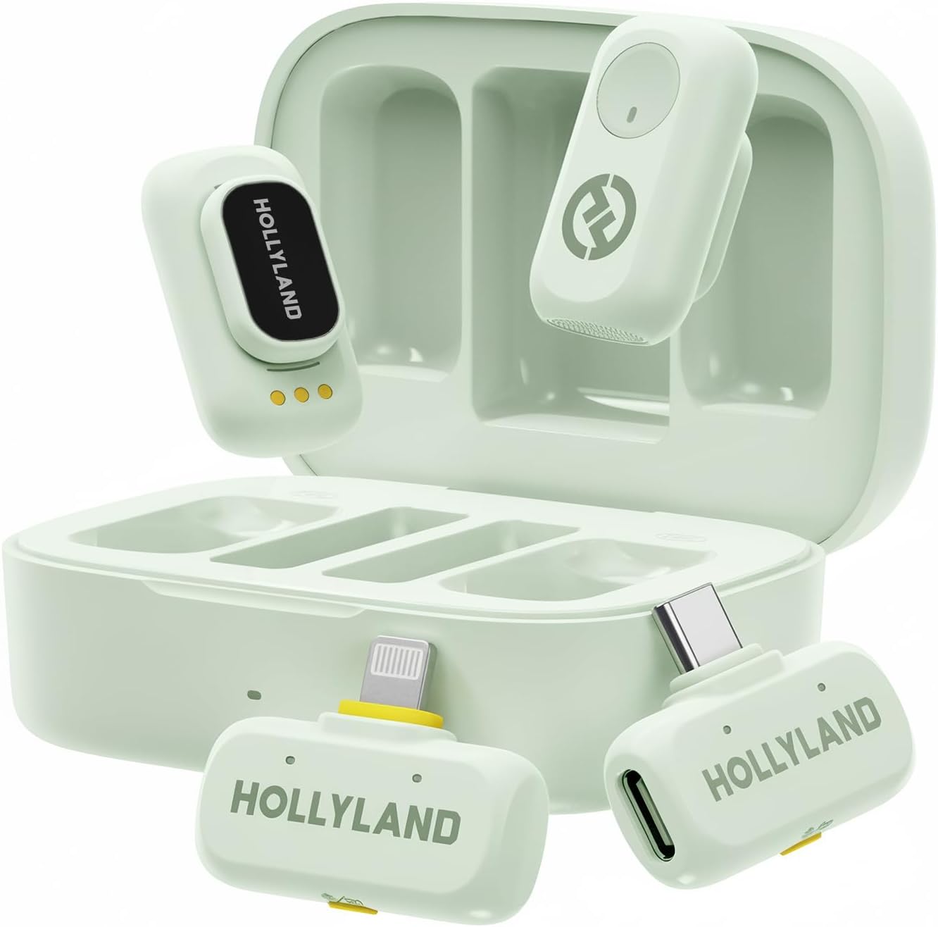 Hollyland Lark A1 Combo(2TX+2RX+Charging Case) Wireless Magnetic Microphone