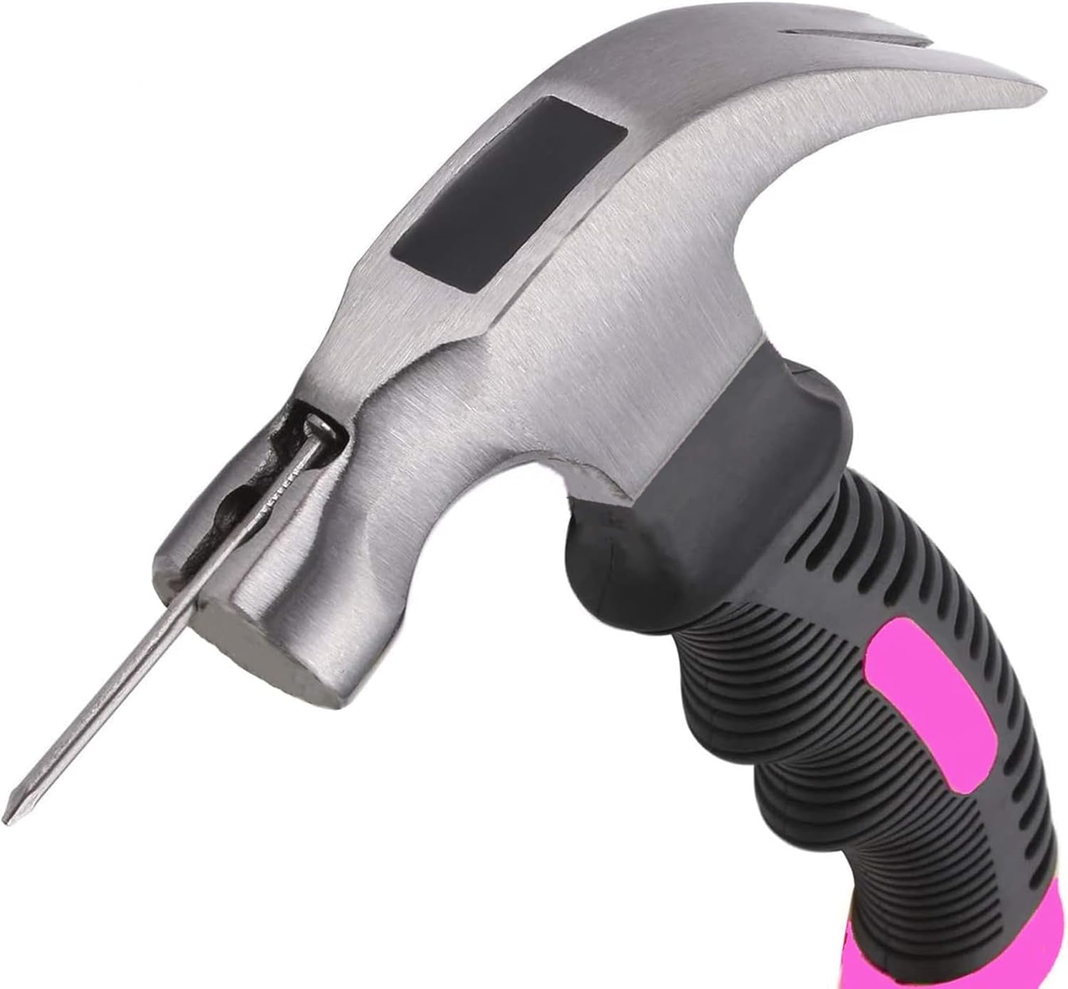 8oz Claw Hammer - Smooth Face Camping Mini Hammer with Magnetic, Black
