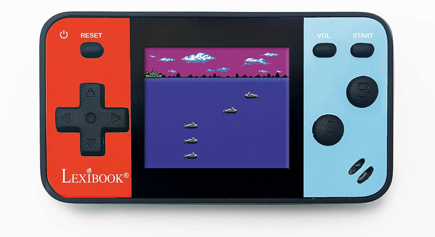 Lexibook Portable Handheld Game Console Cyber Arcade Pocket 150 Games, 1.8" (4.5cm) Color LCD Screen, Gaming Toy for Kids / Teenagers, Blue / red, JL1895