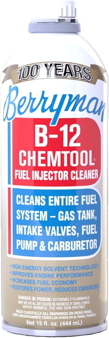 Berryman (0116-12PK) B-12 Chemtool Carburetor/Fuel Treatment and Injector Cleaner - 15 oz., (Pack of 12)
