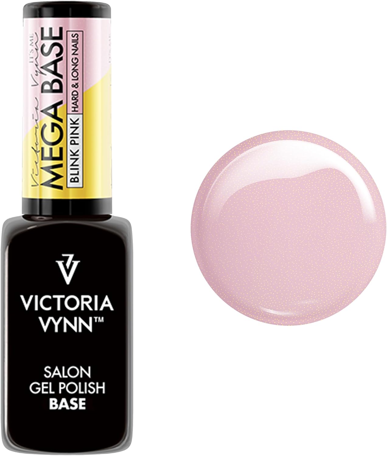 Victoria Vynn Mega Base BLINK PINK Hard & Long Nails UV Led Hybrid Glitter Gel Polish 8ml