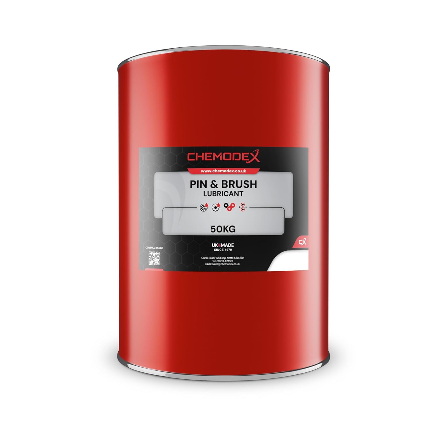 Chemodex Pin & Bush Lubricant 50kg - High-Performance Pin & Bush Grease - Extreme Pressure, Water Resistant, Corrosion Protection, Industrial Grade