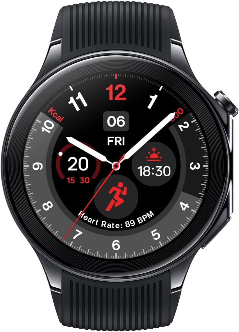 ONEPLUS Watch 2, 32GB, 100-Hour Battery, Health & Fitness Tracking, Sapphire Crystal Design, Dual-Engine, Wear OS by Google